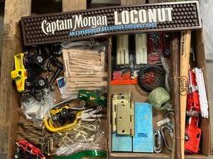 lot 116 image: Misc. Tools, Toys, Bar Mat Lot