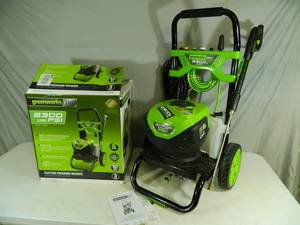 lot 5 image: New Greenworks Pro 2300 psi Brushless Pressure Washer