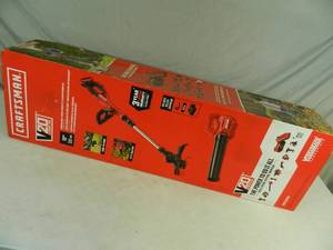 lot 6 image: New Craftsman V20 Lithium Ion Weedwacker and Blower