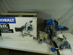 lot 9 image: Kobalt 10 inch Sliding Dual Bevel Miter Saw