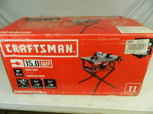 lot 11 image: Craftsman 10 inch Table Saw with Stand