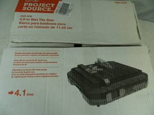 lot 15 image: New 4.5 Inch Wet Tile Saw