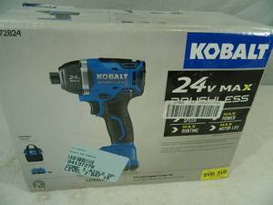 lot 18 image: New Kobalt 24 volt Impact 14 inch - kit-