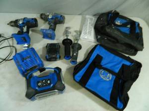 lot 22 image: Kobalt Drills, Bluetooth Speaker, Etc