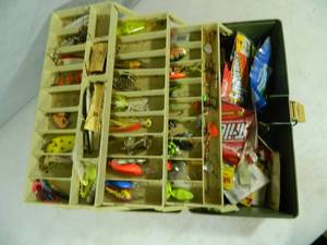 lot 37 image: Tackle Box Full Of Fishing Accessories