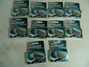 lot 80 image: 10 New Boxes of Gillette Mach 3 Turbo Razor Cartidges