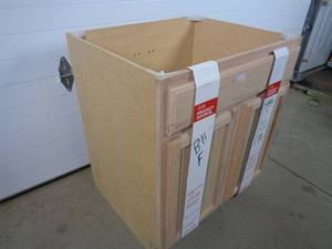 lot 40A image: New Oak Front Sink Cabinet