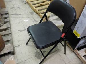 lot 31 image: Folding Chair- slight  tear as show...
