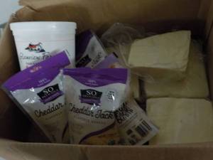 lot 159 image: 5 lb. Container Sour Cream, 4 pkgs ...