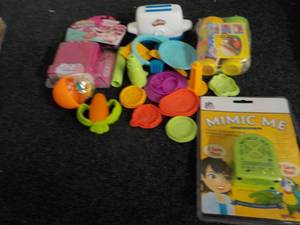 lot 114 image: Shopkins, Playdoh, and Mimic Me...