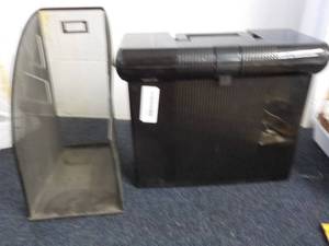lot 134 image: File Cabinet and Mesh Holder...