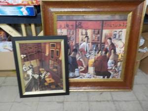 lot 137 image: 2 Framed Prints - Large one is 45 ...