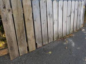 lot 141 image: Fence Panel 86 Long x 36 to 33 H...