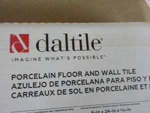 lot 209 image: 10 Cases Daltile Walnut Porcelain F...