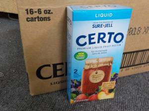 lot 263 image: Case of 16 - 6 oz Boxes Liquid Cert...
