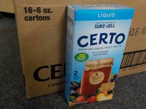 lot 264 image: Case of 16 - 6 oz Boxes Liquid Cert...