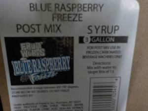 lot 265 image: Lot of 4 - 3 Gallon Blue Raspberry ...