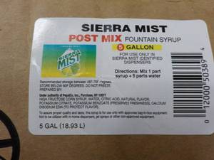lot 279 image: Pallet of 5 Gallon Sierra Mist Post...