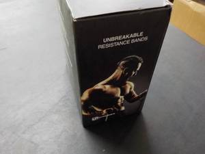 lot 304 image: Box of Unbreakable Resistance Bands...