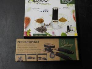 lot 310 image: Magnetic Salt and Pepper Set and Pr...