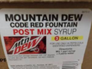 lot 313 image: 2 - 3 Gallon Mountain Dew Post Mix ...