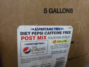 lot 319 image: 2 - 5 Gallon Aspartame Free Diet Pe...