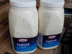 lot 322 image: 2 -1 Gallon Jugs Kraft Tartar Sauce...