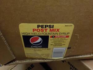 lot 335 image: 2 - 5 gallon Pepsi Post Mix Syrup...