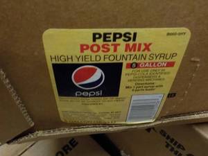 lot 336 image: 2 - 5 gallon Pepsi Post Mix Syrup...