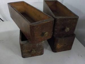 lot 354 image: 4 Vintage Sewing Machine Drawers...
