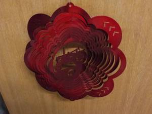 lot 368 image: Red Tractor Wind Spinner...