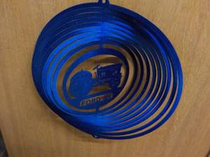 lot 370 image: Blue Ford Tractor Wind Spinner...