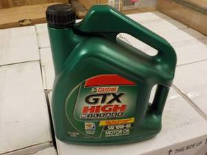 lot 390 image: 1 Gallon Castrol GTX High Milage SA...