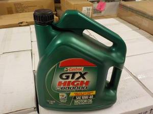 lot 393 image: 1 Gallon Castrol GTX High Milage SA...