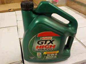 lot 398 image: 1 Gallon Castrol GTX High Milage SA...
