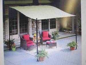 lot 7 image: Sunshade Awning Gazebo open box Ret...