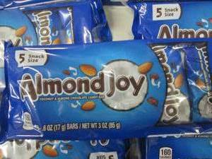 lot 39 image: 9- .6oz Almond Joy Packs...