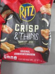 lot 40 image: 4- 7.1 oz Bags Ritz Crips & Thins...