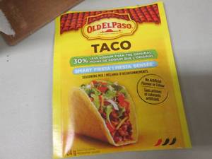 lot 68 image: Case of 32- 24 g pks Old El Paso Ta...