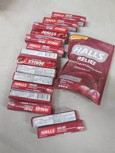 lot 74 image: Halls Cough Drops...