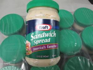 lot 172 image: 12- 15 oz Jars Kraft Sandwich Sprea...