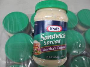 lot 175 image: 12- 15 oz Jars Kraft Sandwich Sprea...