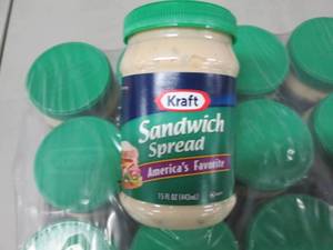 lot 177 image: 12- 15 oz Jars Kraft Sandwich Sprea...