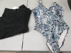 lot 227 image: Size 12-14 Swimsuit, Size 12 Black ...