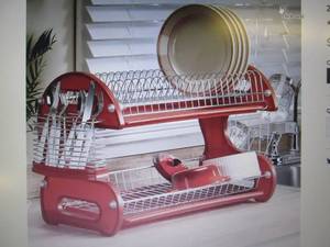lot 303 image: 2- 2-Tier Dish Rack open box Retail...