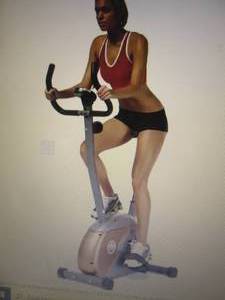 lot 328 image: Upright Exercise Bike open box Reta...