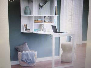 lot 362 image: Fold-Up Desk with Shelves open box ...