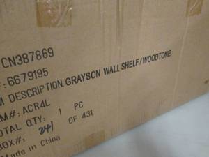 lot 366 image: Grayson Wall Shelf open box retail ...