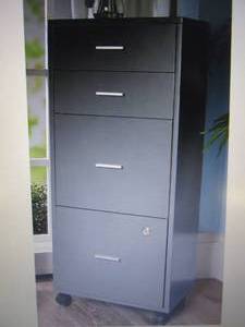 lot 367 image: Locking 4-Drawer File Cabinet open ...