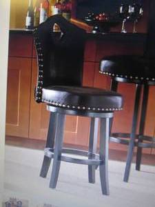 lot 380 image: Nailhead Stool open box Retail $149...
